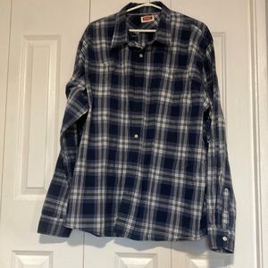 Wrangler different blue patterns long sleeve shirts
